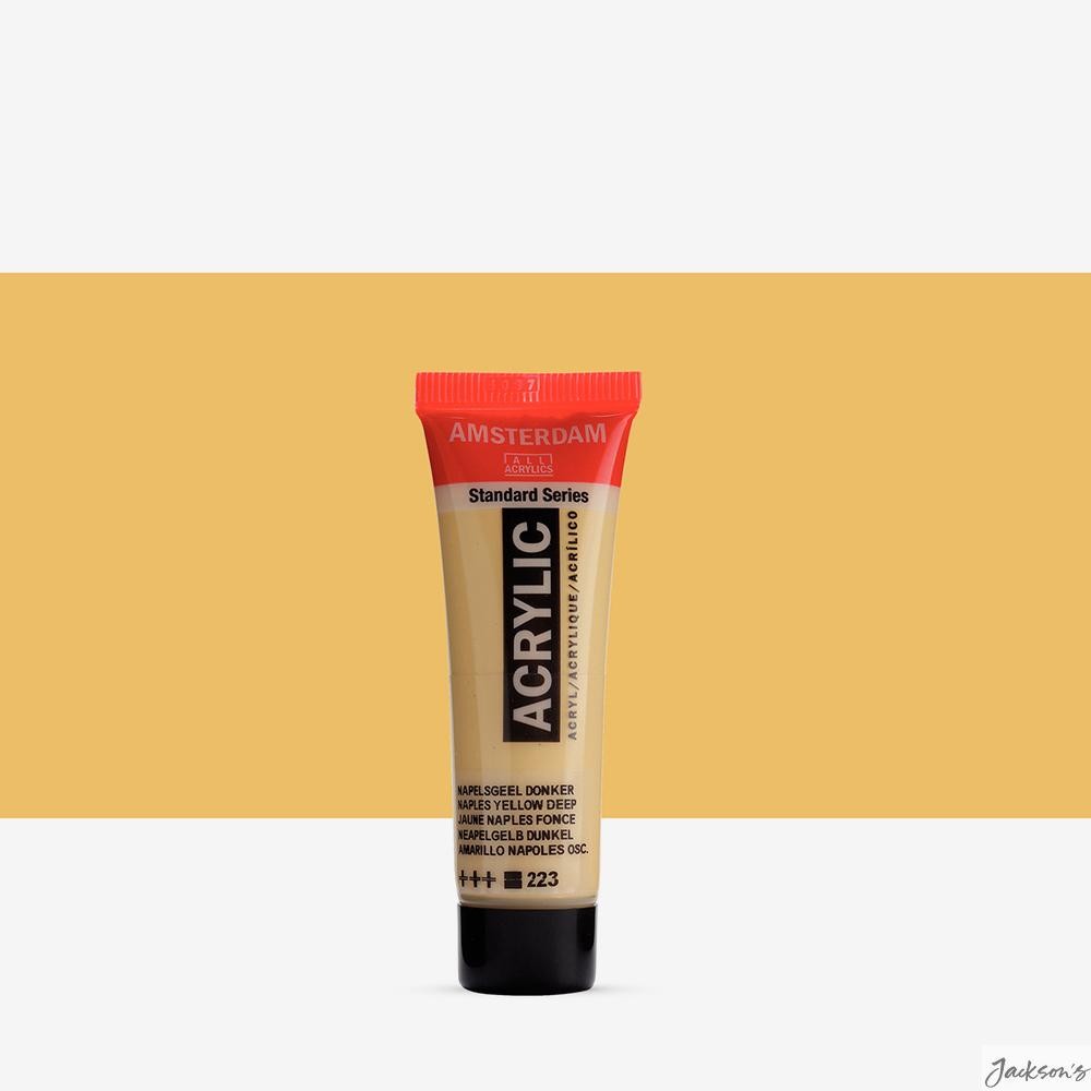 Royal Talens Amsterdam Standard Acrylic Paint 20ml Tube Naples Yellow Deep