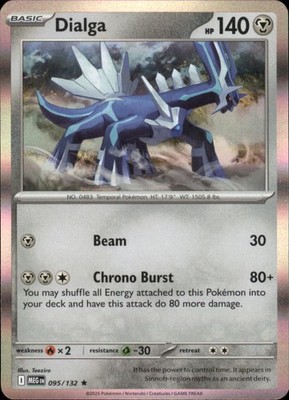 Dialga Rare ME01: Mega Evolution 095/132 NM