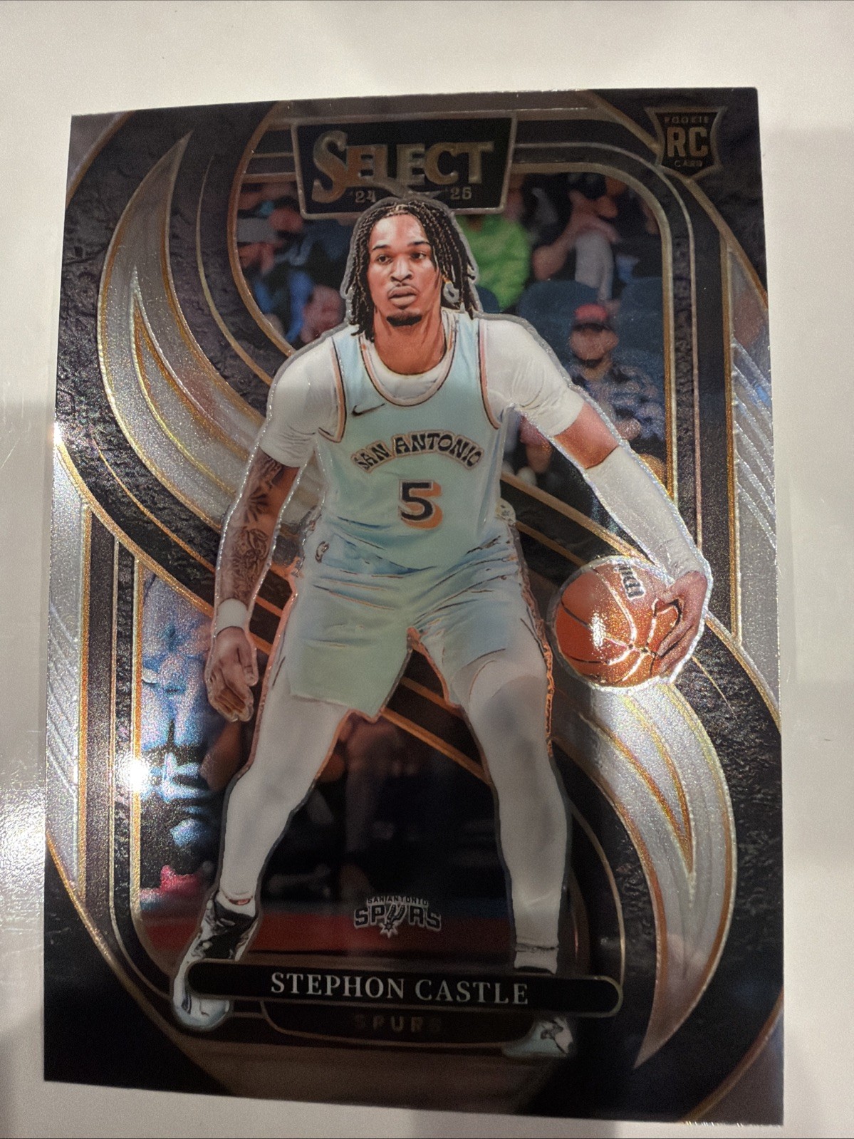 2024-25 Panini Select - Premier Level Stephon Castle #175 Silver Prizm (RC)