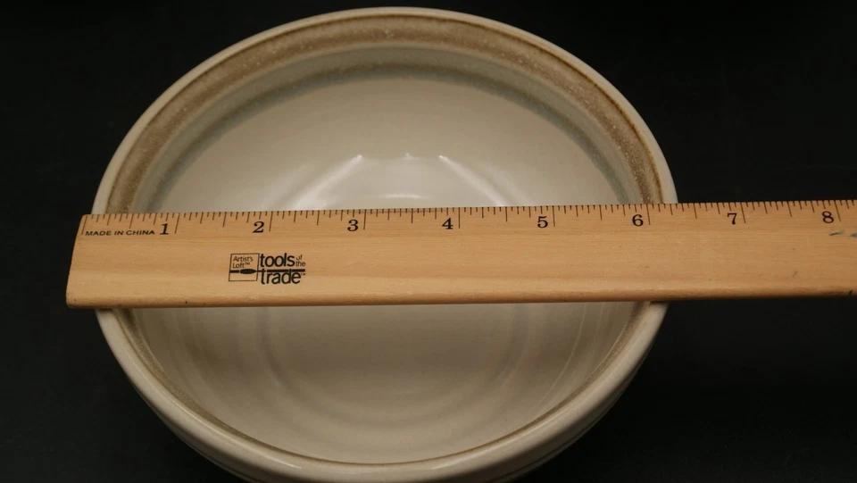 Juego de 3 cuencos de cereal/sopa Noritake 8603 de gres pintado del desierto 6 1/4" Japón Foto 2 de 4