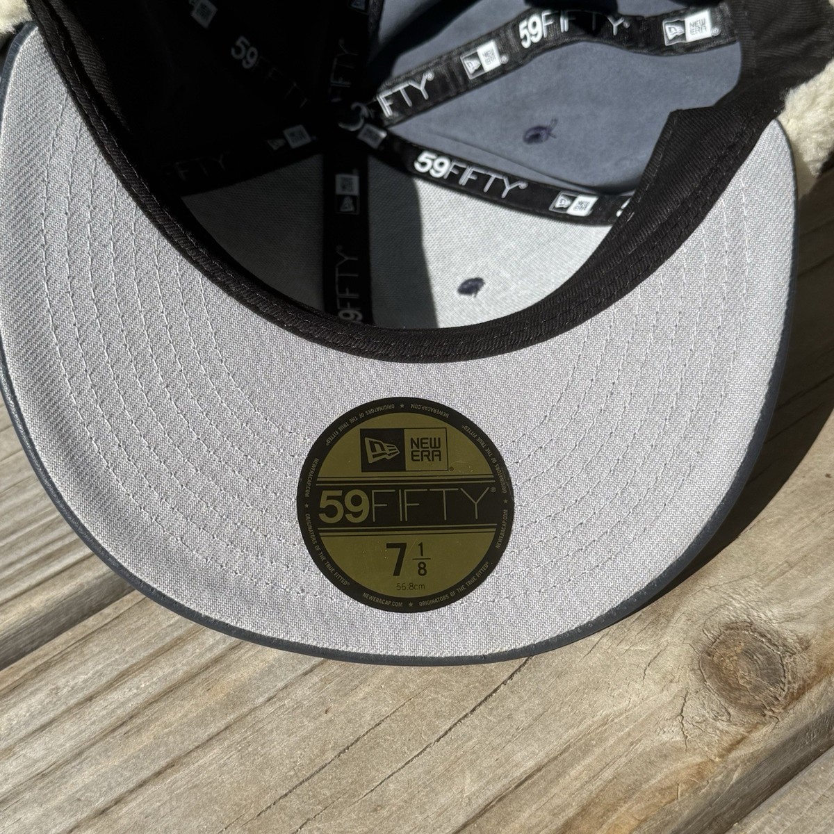 Supreme Leather Earflap Box Logo New Era Fitted Hat Navy 7 1/8 | eBay