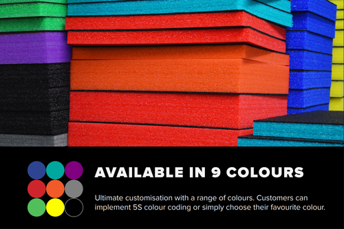 Rubber Shadow Shadow Foam (1000mm x 500mm) | Cut and Peel Customisable Foam Sheets ...