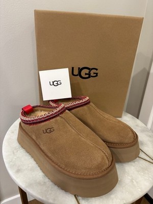 U G  Women's Tazz Slipper Shoes Chestnut  Wool Slipper -- thick sole ''