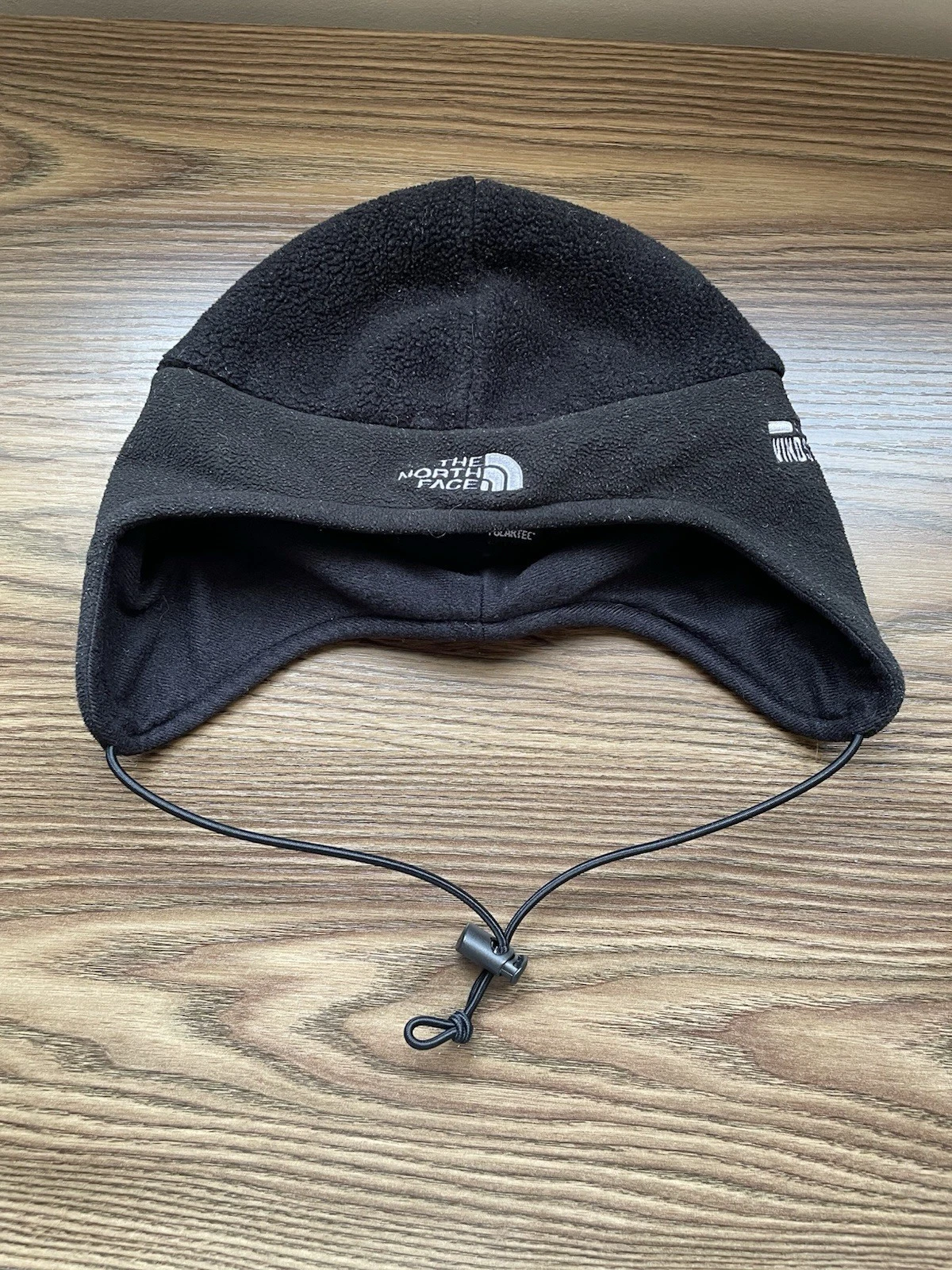 Vintage The North Face Gore WindStopper Black Fleece Hat Ear Flaps Medium