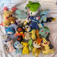 Pokemon Plush Toy Lot 20 Pieces Used Condition Some Wear and Stains
