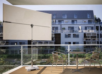 ***Nagelneue***Doppler active Balkon-Sonnenblende/Sonnenschirm, 180×130cm, beige
