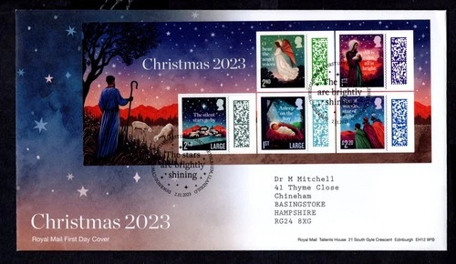 GB - 2023 Christmas MS5105 Bethlehem First Day Cover