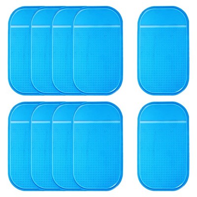 10 Pcs Car Dashboard Anti-Slip Mat, 5.5'' x 3.3'' Phone Grip Pad, Blue