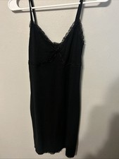 Wild Fable Women s Black Dress With Lace Trim Size s