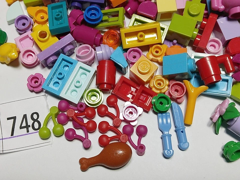 Лот из 500 крошечных деталей кирпичики аксессуары банты для волос друзей девочек вишни 748 - Изображение 2 из 4