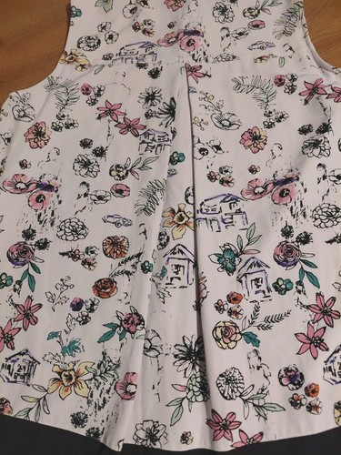 Melissa McCarthy Seven7 Size 1X Sleeveless Button Down Floral Dress/Tunic - Picture 7 of 11