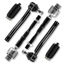 6PCS Front Inner Outer Tie Rod End Link Compatible with 6Pcs Tie Rod End Link