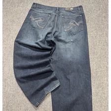 Culture Jeans Men's 40x30 Light Wash Distressed Baggy 100% Cotton Skater