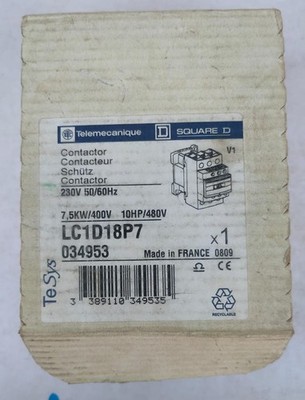TELEMECANIQUE LC1D18P7 230V 50/60Hz KONTAKTOR
