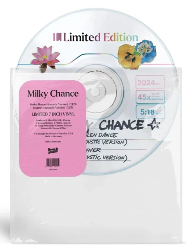 Milky Chance - Stolen Dance picture Vinyl 7" Single RSD24 Acoustic Version - Bild 1 von 1