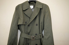 New M&S Stormwear Hunters Green Belted Trench Coat Sz UK L & XL