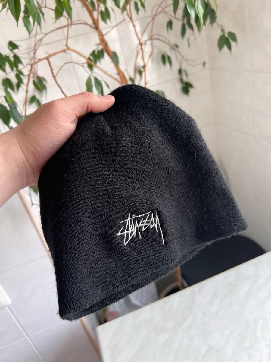 Stussy Graffiti Logo 90s Black Vintage Archival Skate Rave Hip Hop