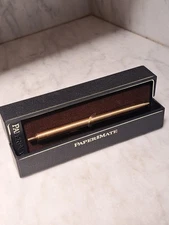 Penna sfera PaperMate Chrome/Gold Executive anni 80-SCATOLA 