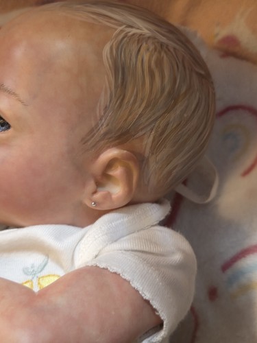Bebé niña renacida Ashley despierta de 17 pulgadas con certificado de autenticidad - Imagen 15 de 17