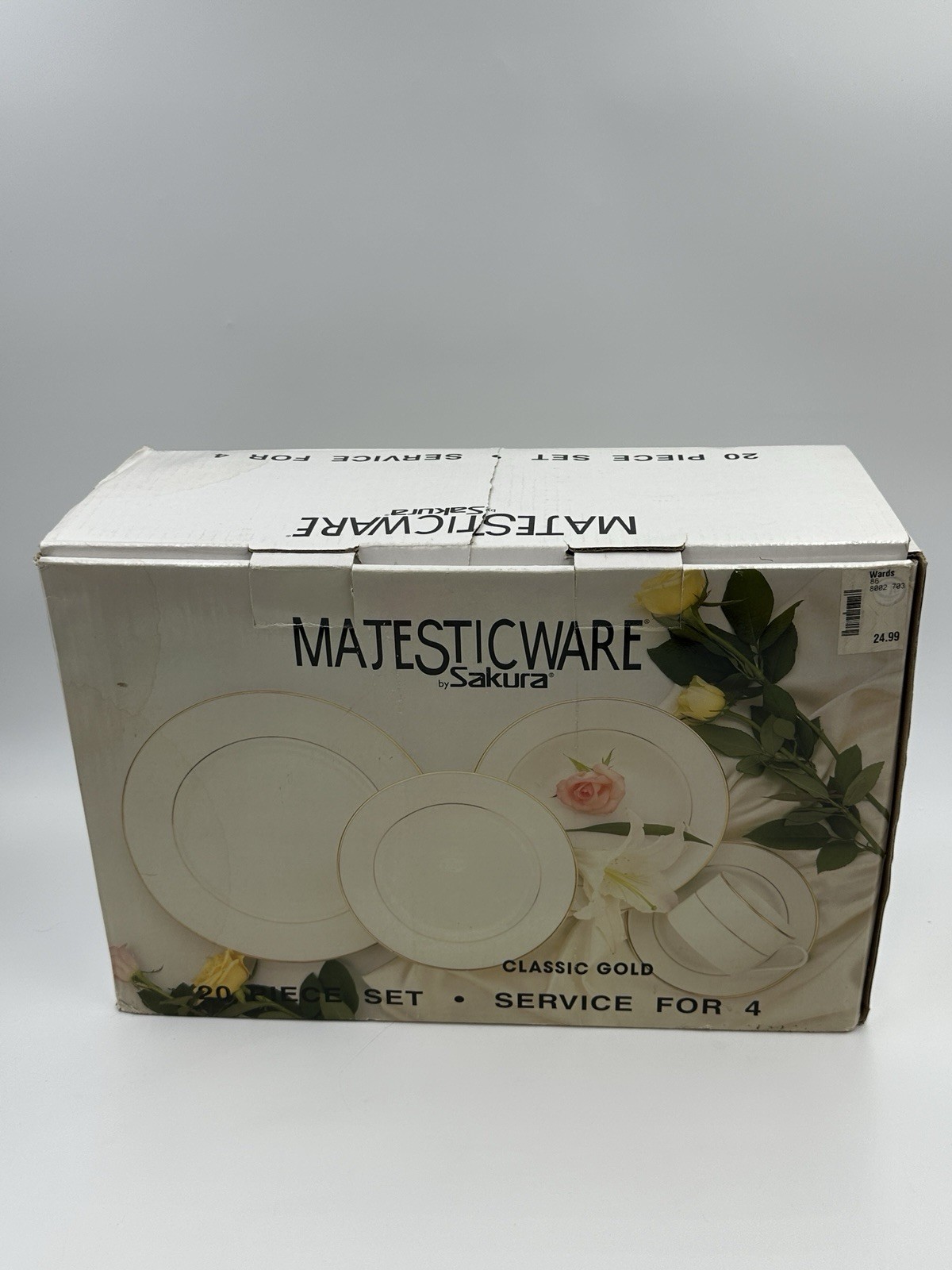Majesticware By Sakura Classic Gold 1998 Juego de 20 piezas Servicio para 4