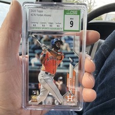 Topps 2020 Yordan Alvarez #276 Rookie CSG 9 Houston Astros MLB Baseball Card