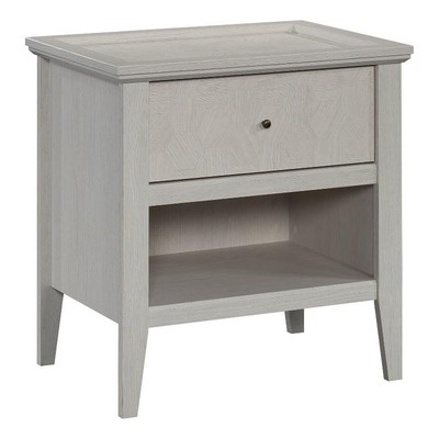 Sauder Larkin Ledge Engineered Wood Night Stand in Glacier Oak