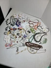 2.5  Lbs Mixed Jewelry Lot Wearable Vintage Modern Gold Silver Tone Costume