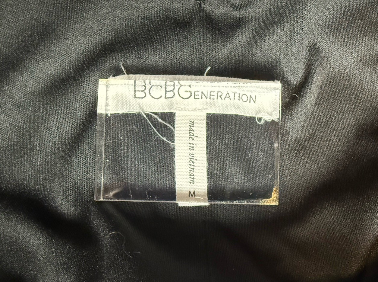 BCBGeneration Della Womens Medium Black Draped Mi… - image 9