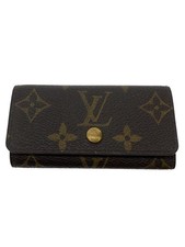 LOUIS VUITTON Multicles 4 Monogram Canvas PVC Brown All-over Pattern Men's
