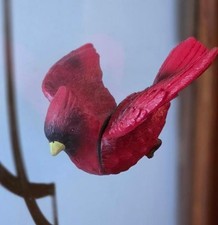 Northern Cardinal Male Fly In Window Magnet R...