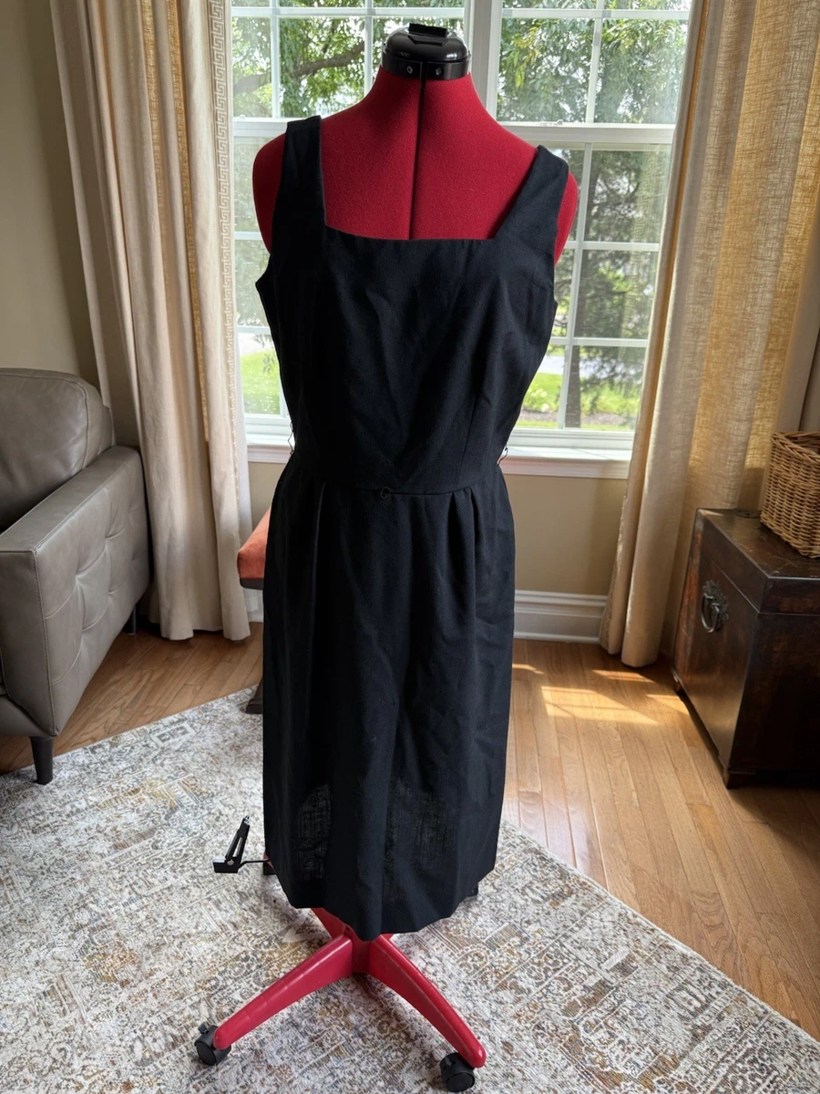 vintage linen dresses Relaxed Mini Dress Short sleeve VERONA linen vintage long green