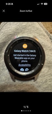 Samsung Galaxy Watch Sm-r800 46mm Silver Smartwatch Bluetooth WiFi