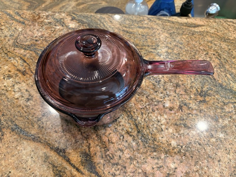Corning Visions Cranberry Color Glass Ceramic Calexium 1.5L Saucepan 