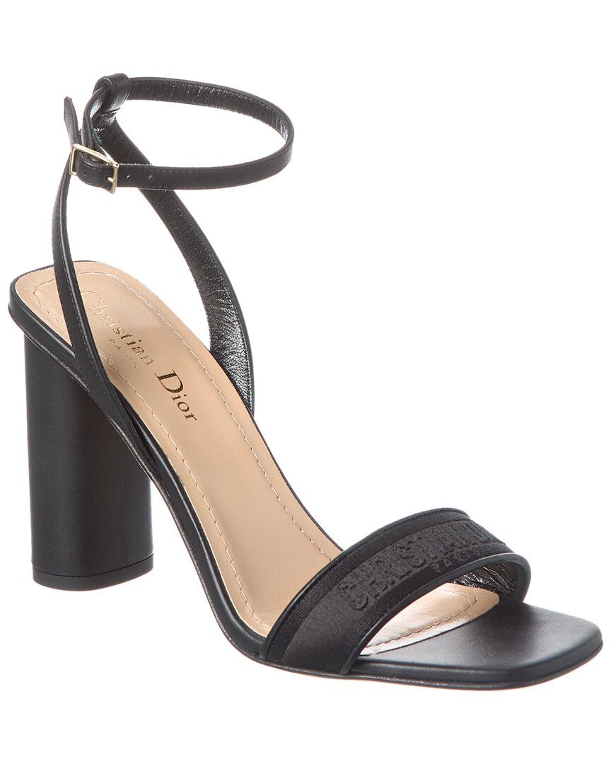 Кожаные сандалии с логотипом Dior Женские черные 41 155090₽
