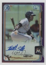 2015 Bowman Chrome Prospects Purple Refractor /250 Isael Soto #BCAP-IS Auto 0b0