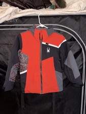 Spyder Kids Black-Red Ski Jacket Size 10