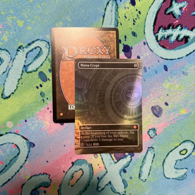 Mana Crypt Full Art Foil Mtg Play Test card fallout vault tec  