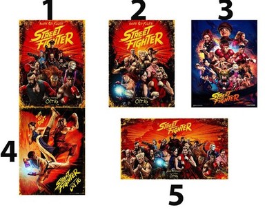 Street Fighter 2026 Action Fighting Game Movie Poster Collection Print 