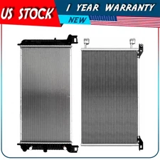 Radiator and AC Condenser Kit For 00-14 Chevrolet Tahoe 02-13 GMC Sierra 1500