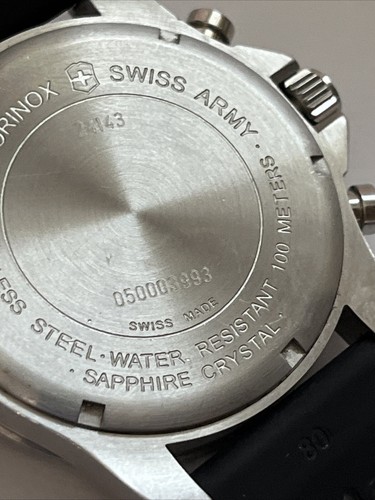 Victorinox Maverick II Swiss Army 24143 Chtonograph Men Watch With New Battery! - Picture 8 of 11