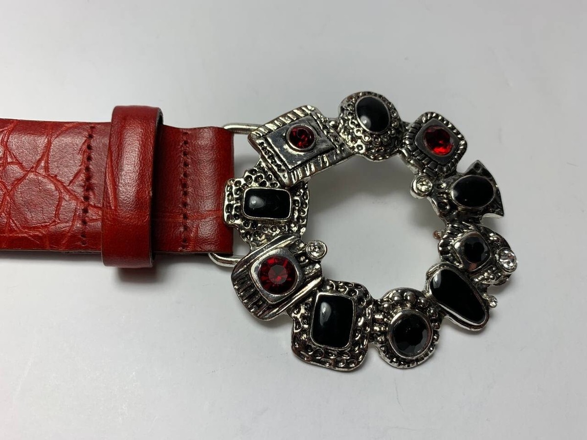 Chicos‎ - size large, Madeline Red Slouch Belt, embellished Chico main image 4