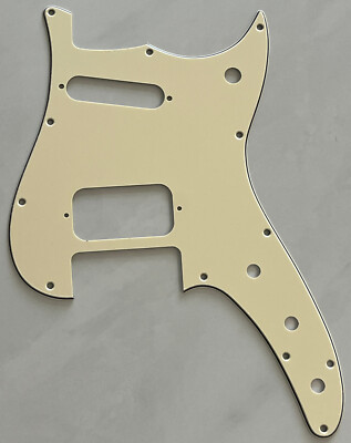 Custom ForFender Duo-Sonic Offset HS Style Guitar Pickguard 3-Ply Vintage Yellow