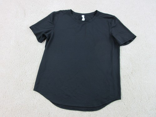 Lululemon Shirt Womens 8 Black Running Training Lightweight Outdoors Mesh Ladies - Picture 2 of 10