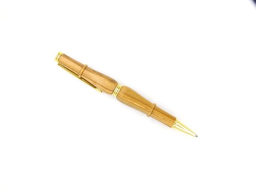 Olive Wood Ballpoint Pen High Quality Hand Made Holy Land Jerusalem - Picture 2 of 4