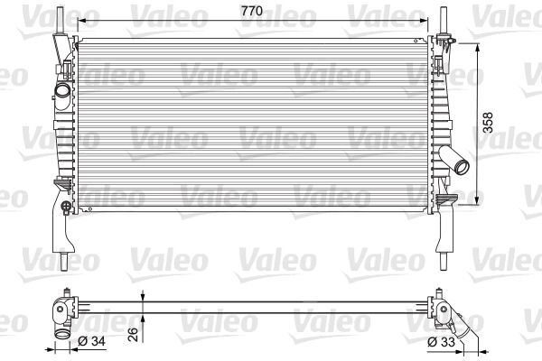 Valeo 701731 KüHler, MotorküHlung FüR Ford-image