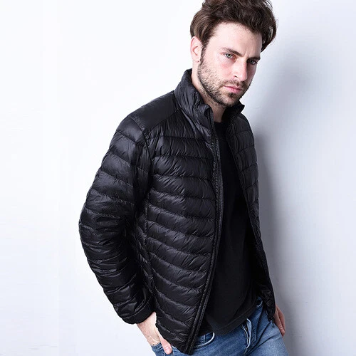 Chaquetas para Hombres Plumón de Pato Ultra Ligeras de Viaje Portátil Delgadas Deportivas Ligeras Chaqueta Foto 3 de 4