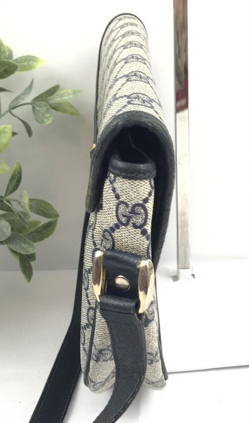 バッグ GUCCI Vintage Sherry Shoulder Bag Vintage Gucci Shoulder Bag Sherry Line Black Canvas 2151247