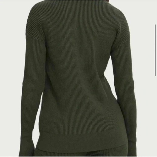 Hatch The Ribbed Knit Cardigan Maternity Olive Green Size 2 Medium Pregnancy - Picture 3 of 8