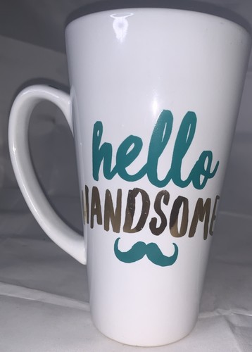 American Atelier 6 große ""Hello Beautiful"" & ""Hello Handsome"" Kaffeetassen 16oz - Bild 9 von 9