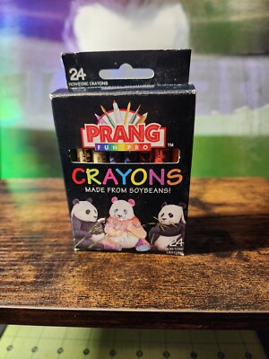 Vintage Prang Fun Pro Non Toxic Crayons Colors Made From Soy Beans